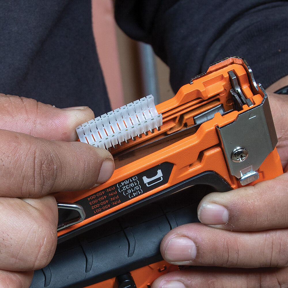 “Klein Tools’ new Loose Cable Stapler was designed to be adaptable, adjusting to multiple staple sizes and to be used with a single hand,” said Karen Alpan, product manager at Klein Tools. “While there are many options for cast aluminum cable staple…