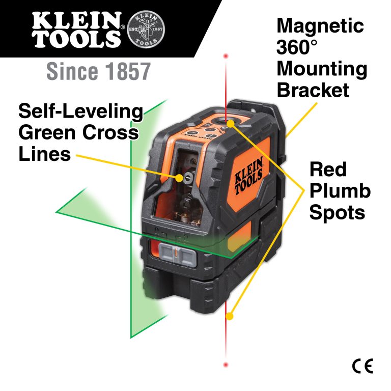 Klein Tools’® New Green Cross-Line Laser Level Perfect for Brighter Jobsites