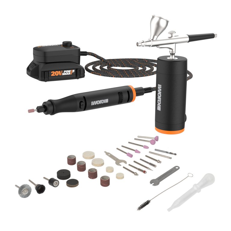 NEW WORX 20V MAKERX ROTARY TOOL AND AIRBRUSH COMBO KIT