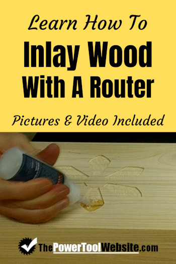 Watch How To Inlay Wood With A Router, Super Glue, And Mica Powder!