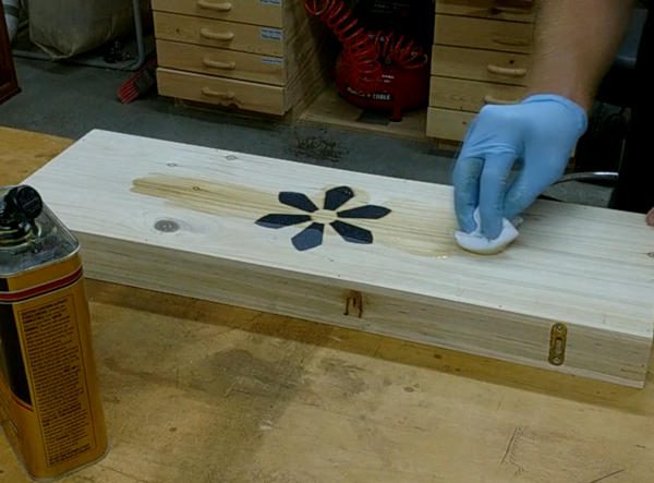 How to inlay wood with a router and finish with a wipe on polyurethane