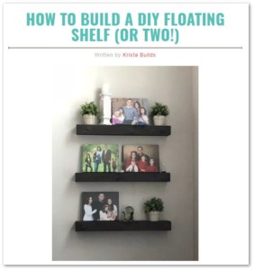 floating-shelf wood project