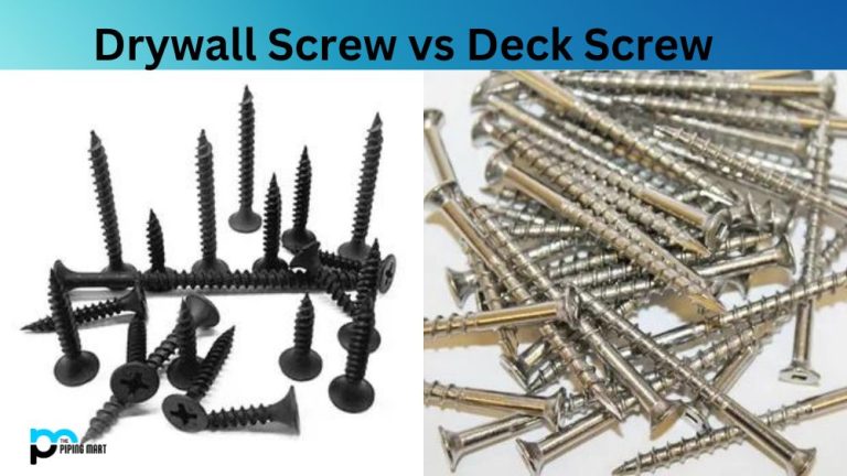 Drywall Screw vs Deck Screw – What's the Difference