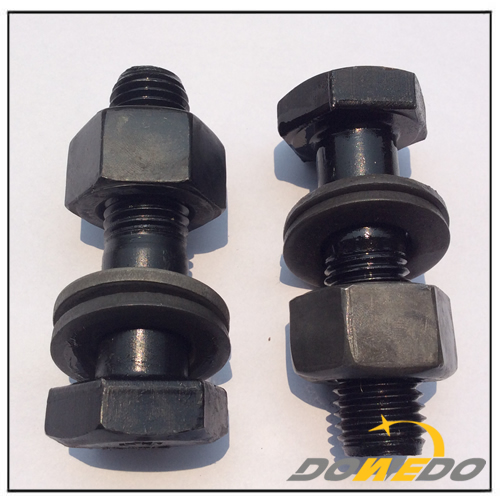 Black Hexagonal Bolt Nut Washer