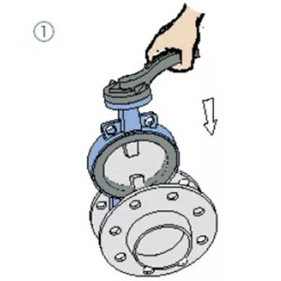 Wafer butterfly valve installation instructions and steps