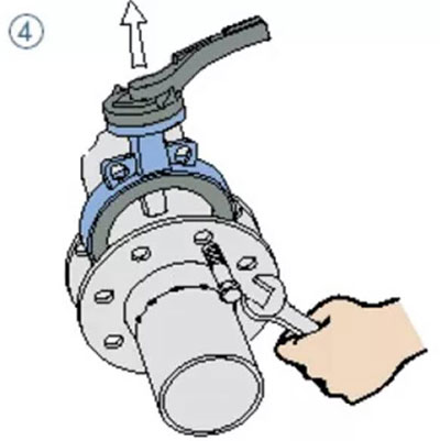 butterfly valve installation steps 4