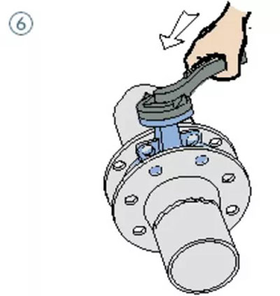 butterfly valve installation steps 6