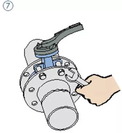 butterfly valve installation steps 7